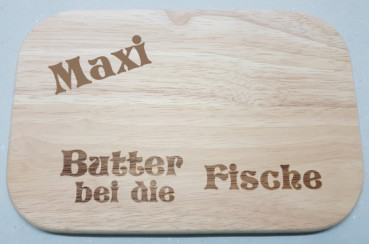 Frühstücksbrettchen "Butter bei die Fische"